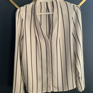 Sz M Babaton Pinstripe Blouse